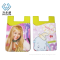 creative sticky silicone card holder for various mobile phone